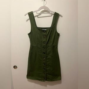 Urban Outfitters green button dress